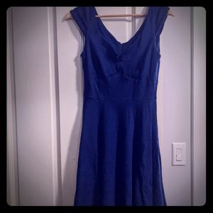 Deep Blue Skater Dress